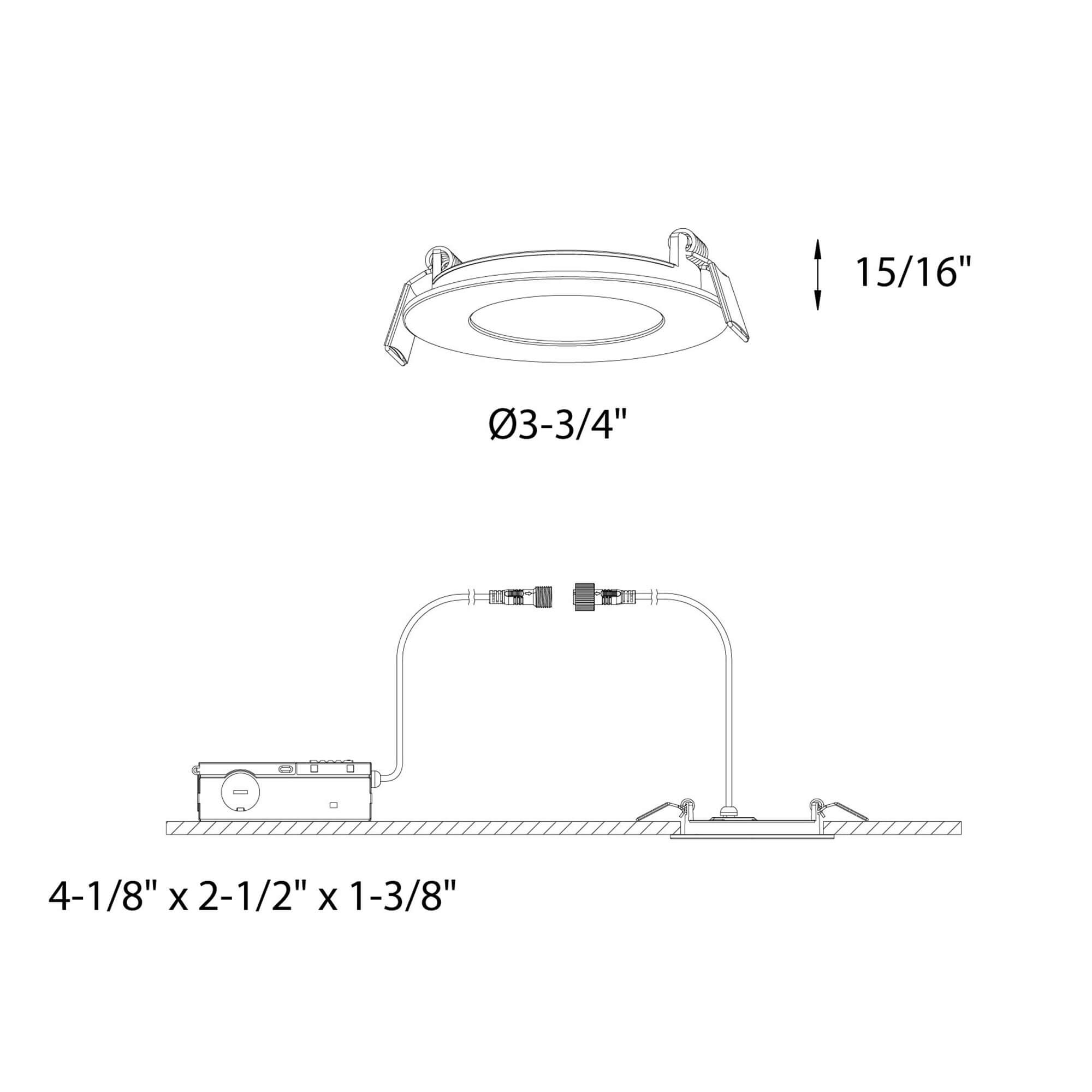 Encastré slim 3'' 5cct blanc – Image 3