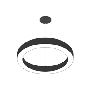 Anneau Kolika 2pieds 4cct direct/indirect multi watts 120-347v noir