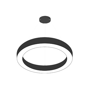 Anneau Kolika 2pieds 4cct direct/indirect multi watts 120-347v noir
