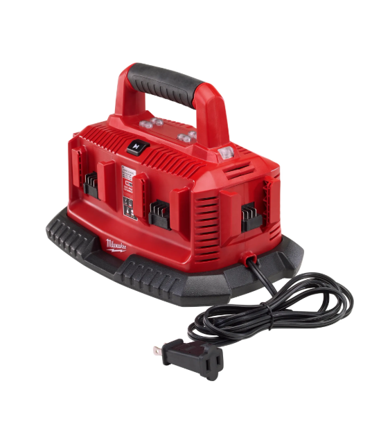 Chargeur séquentiel de batterie Li-ion • 6 ports M18 • 18 V